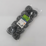 Bola de alambre de acero 10PCS etiquetado opp