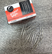 Nickel-plated paper clips